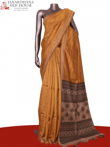 Handloom Pure Tussar Silk Saree